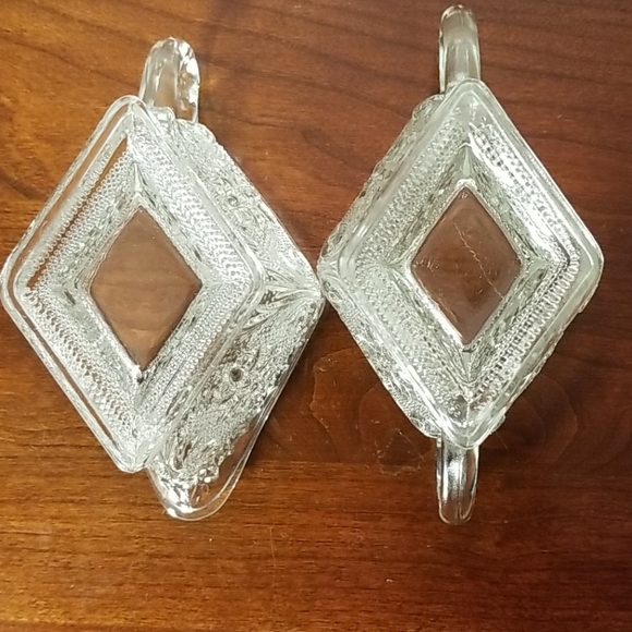 Indiana Glass Sandwich Pattern Creamer & Sugar - Picture 7 of 9